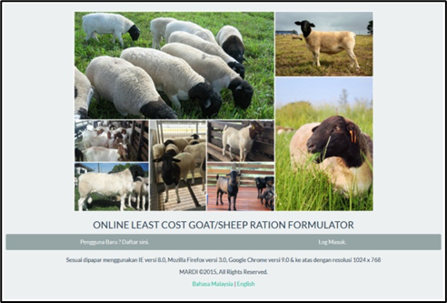 1.	Online Goat and Sheep Feed Formulation System